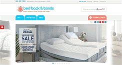 Desktop Screenshot of bedbackandblinds.com